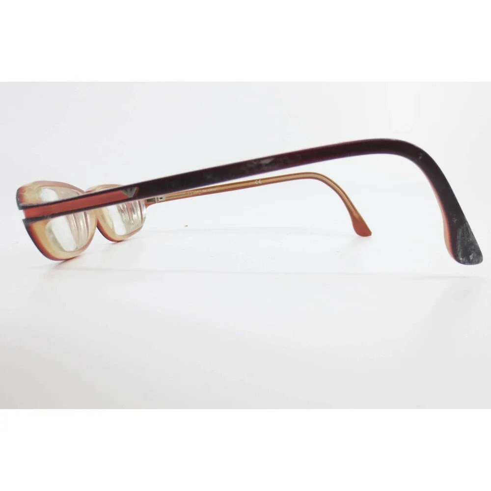 Emporio Armani EA 9305/N GAQ Rectangular Eyeglasses Burgundy Amber 135mm